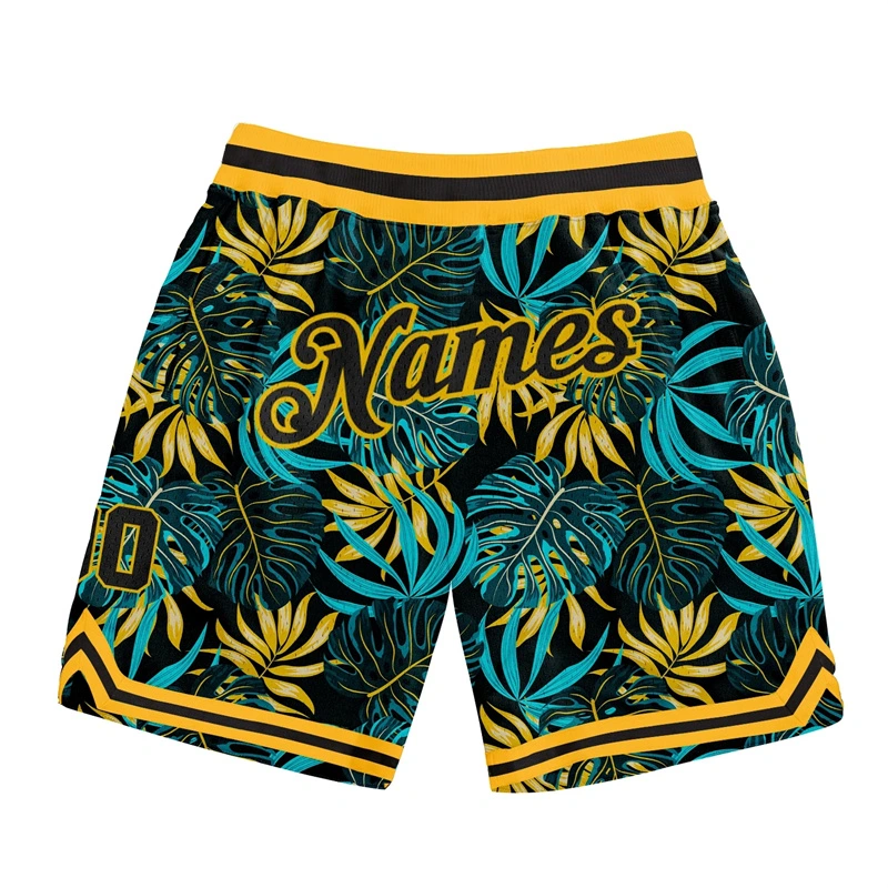 Shorts de basketball en polyester personnalisés pour la course estivale respirante et la remise en forme.