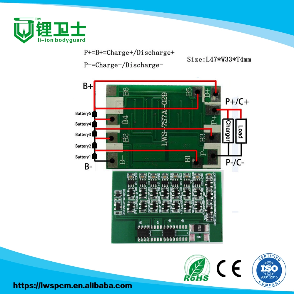 25,9V PCM für 7s Li-Ion/LiFePO4/Lipo-Akkupack