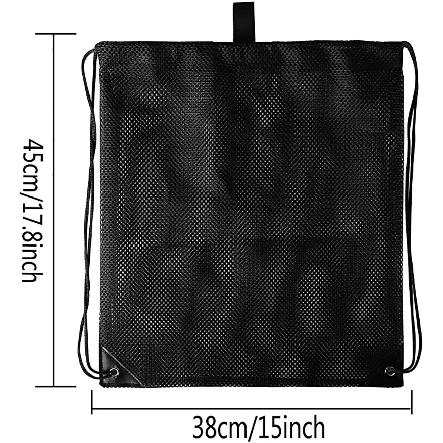 New Heavy-Duty Mesh Sports Equipment Storage Bag for Soccer Ball, Gym and Beach Toys