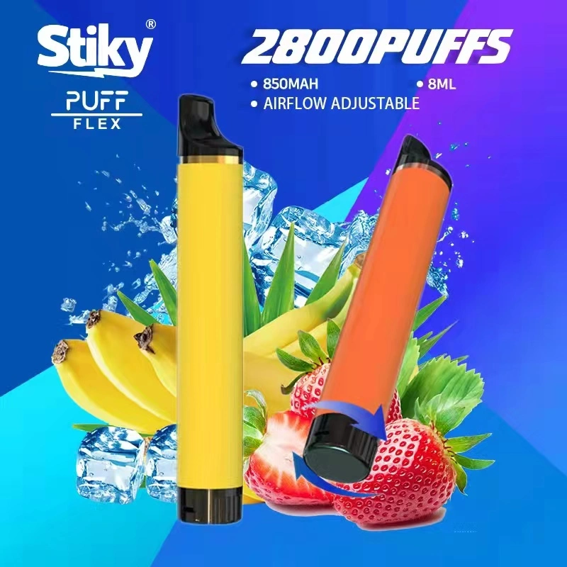 Puff Flex Disposable/Chargeable Vape Pen Portable Vaporizer 25 Flavors 1000 mAh 2% 5% Original Flex 2800