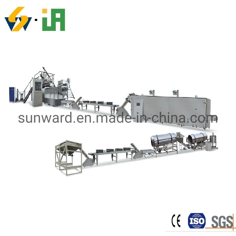 Stainless Steel Food-Grade Floating Freshwater Fish Food Catfish Feed Making Plant Equipment Grinder Extruder Dryer and Flavoring Machine