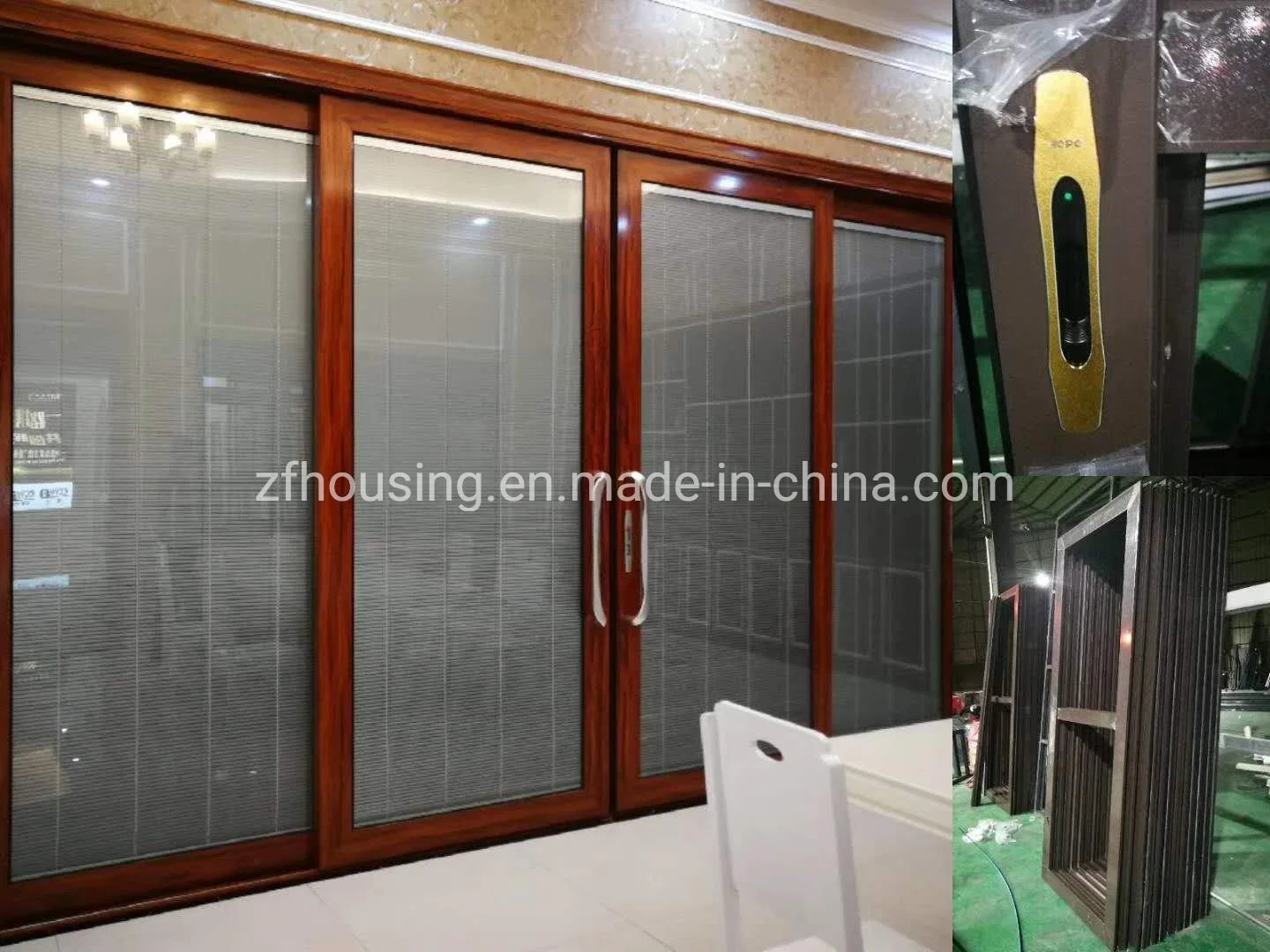 New Products Commercial Aluminum Hanging on Folding Door for Building Material Zf-Aw-056