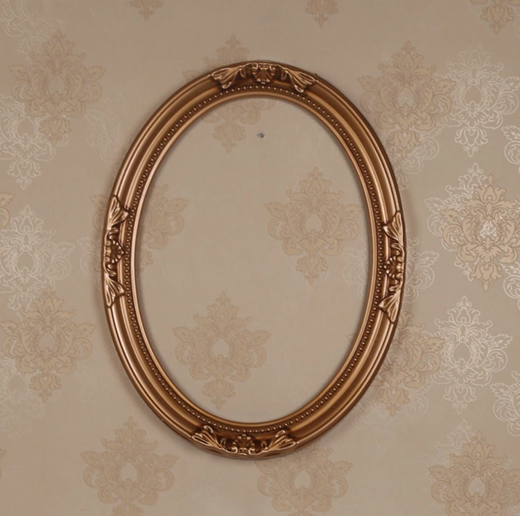 Hot Sale Factory Luxury Classic PU Mirror Frame for Bathroom Decoration