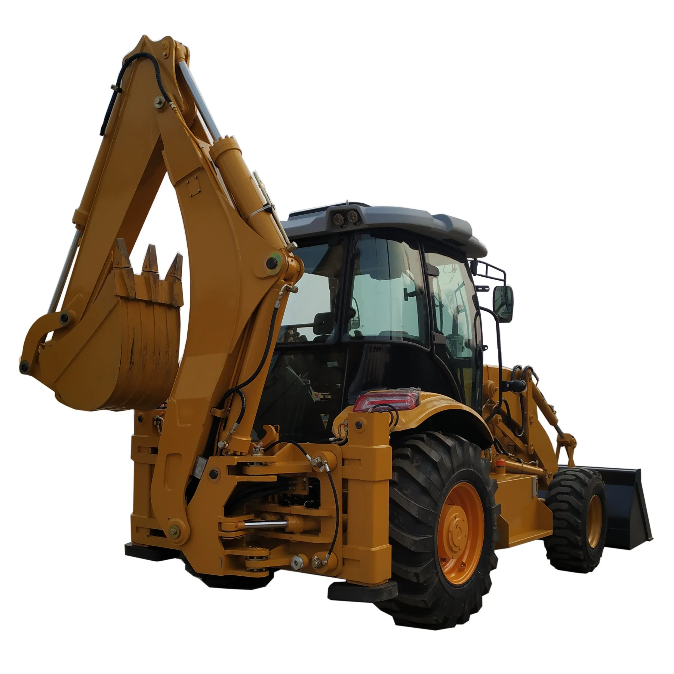 Vift Brand Supply Mini Vt388 Diesel Backhoe Loader Excavator Digger Customized Attachments Optional