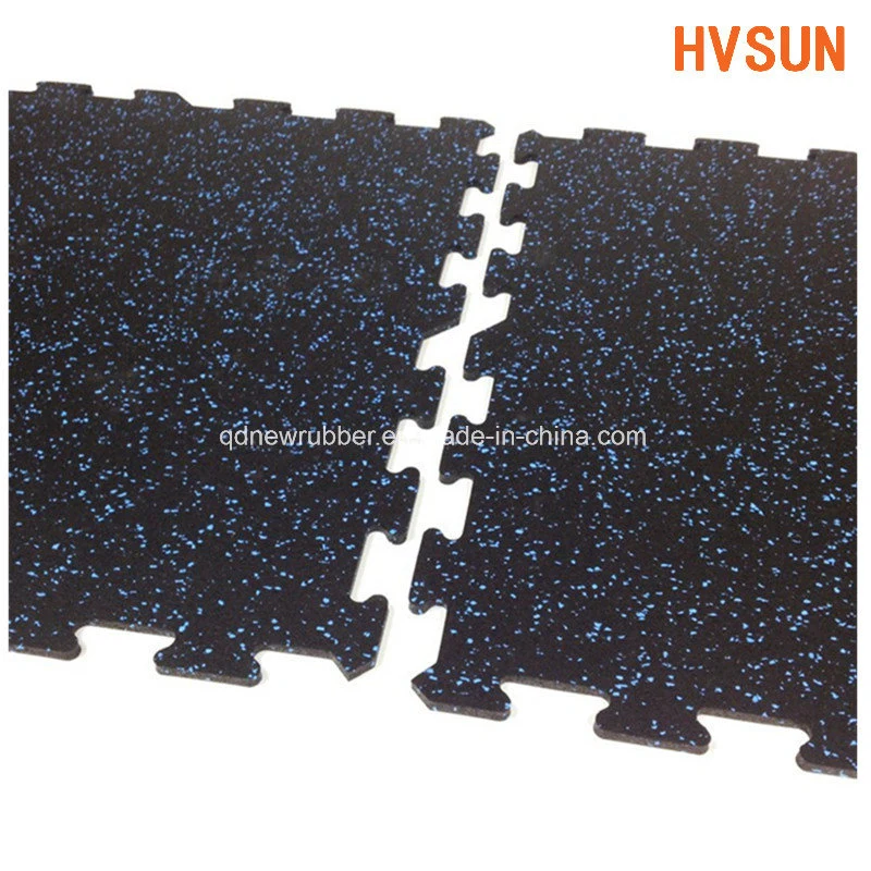 Unilaminar Easy Installation Gym Puzzle Rubber Interlocking Flooring Indoor Fitness Tile