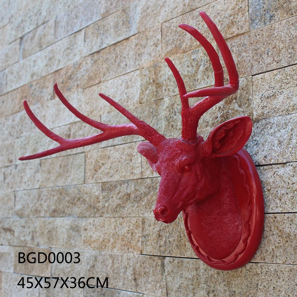 Small Decorative Resin Head Wall Decor for Home, Hotel, Bar and Restauran