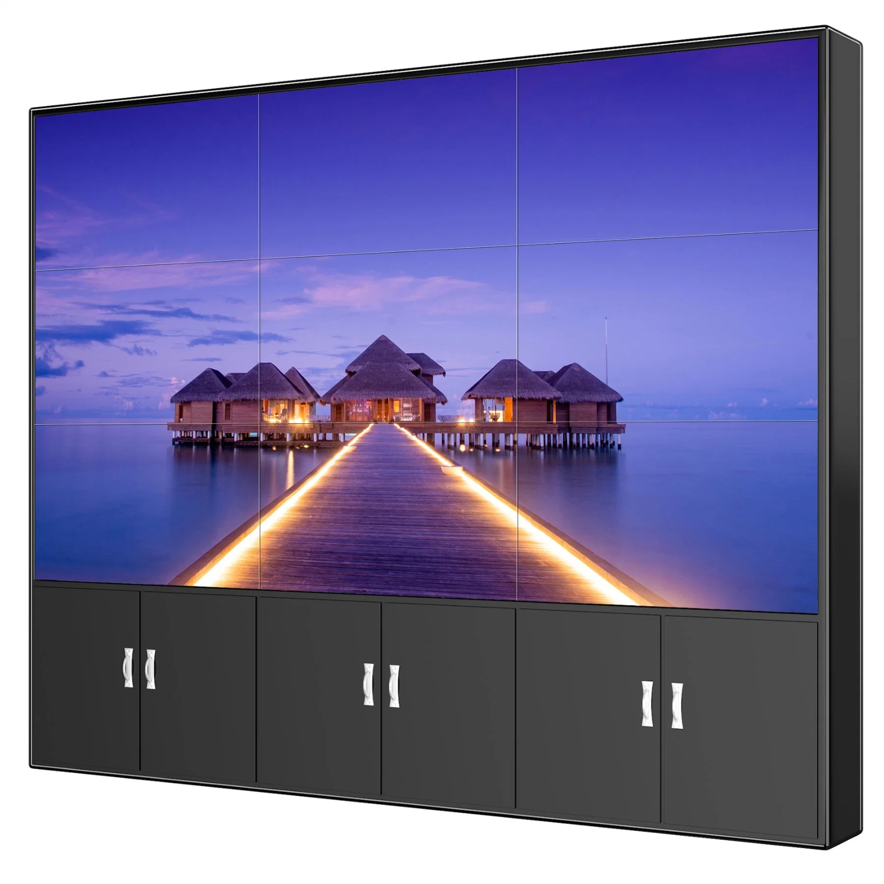 55 polegadas TV Samsung Monte 2X2 do suporte do Painel Suporte a sinalização digital LCD 3X3 Controller Videowall Video wall Controller