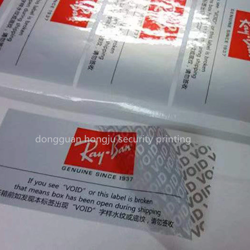 Adhesive Security Tape Security Open Void Tape for Box Sealing Packaging