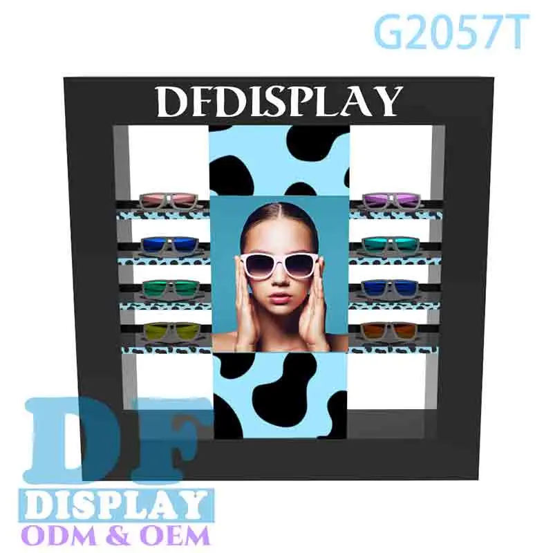 Eyewear Table Eyeglasses Wall Cabinet Optical Display Sunglasses Display Shelf Sunglass Display Counter Optical Shop Display Shelf