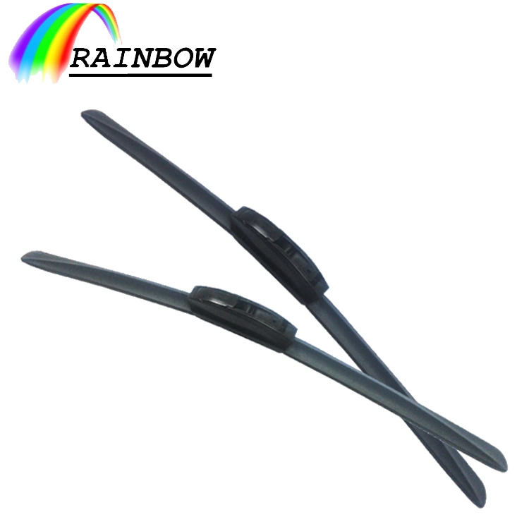 Rainbow Universal U Hook U-Type U lingettes sans cadre caoutchouc de qualité supérieure Balai Soft car essuie-glaces pare-brise Accessoires de pare-brise et de lunette