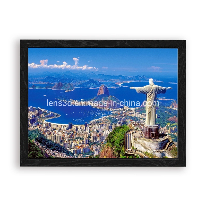 3D Lenticular Picture with Fairytale Town