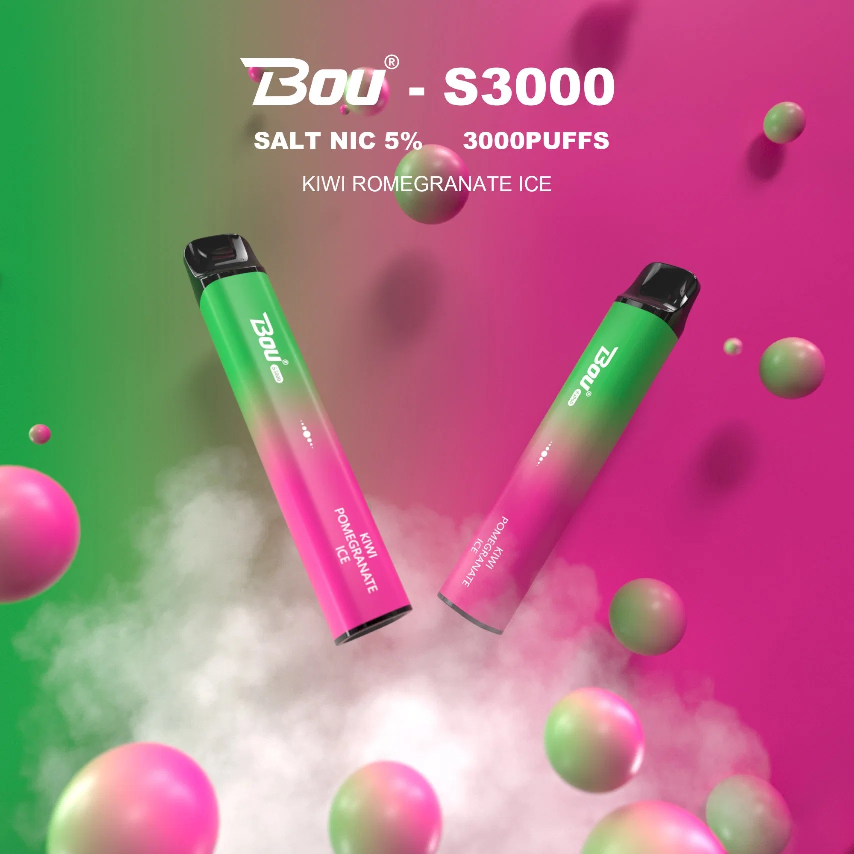 Bou 3000puffs Disposable/Chargeable Vape 2% 5% Nicotine 8ml Ejuice Hot Selling in Dubai