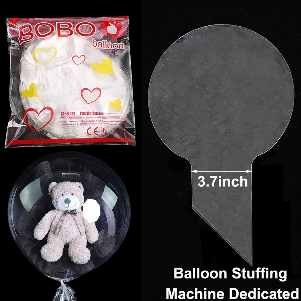 Giant Clear Bobo Balloons Large Transparent PVC Bubble Balloons Wide Mouth Design to Stuffing Snacks Dolls Gifts Bobo balloon