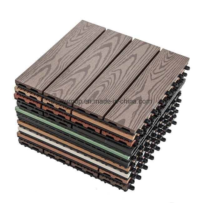 Bamboo Garden Covering Waterproof Outdoor Wooden Floor Deck Tile