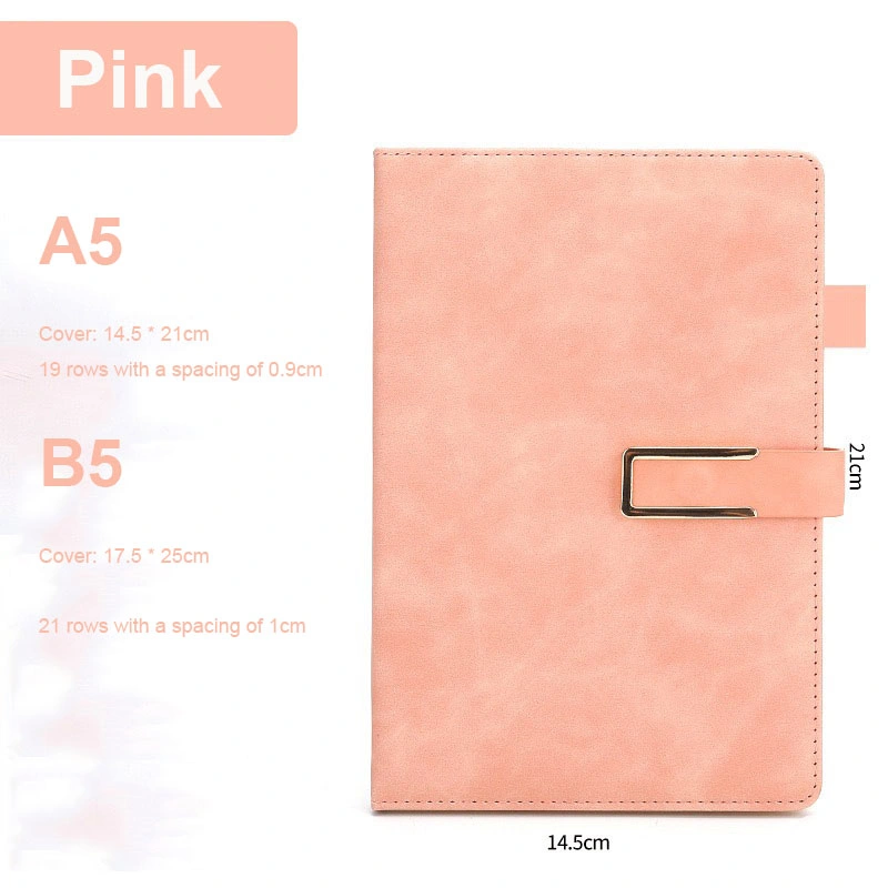 Cc_Printing Manufacturer New Design A5 PU Leather Planner Notebook with Magnetic Buckle Lock