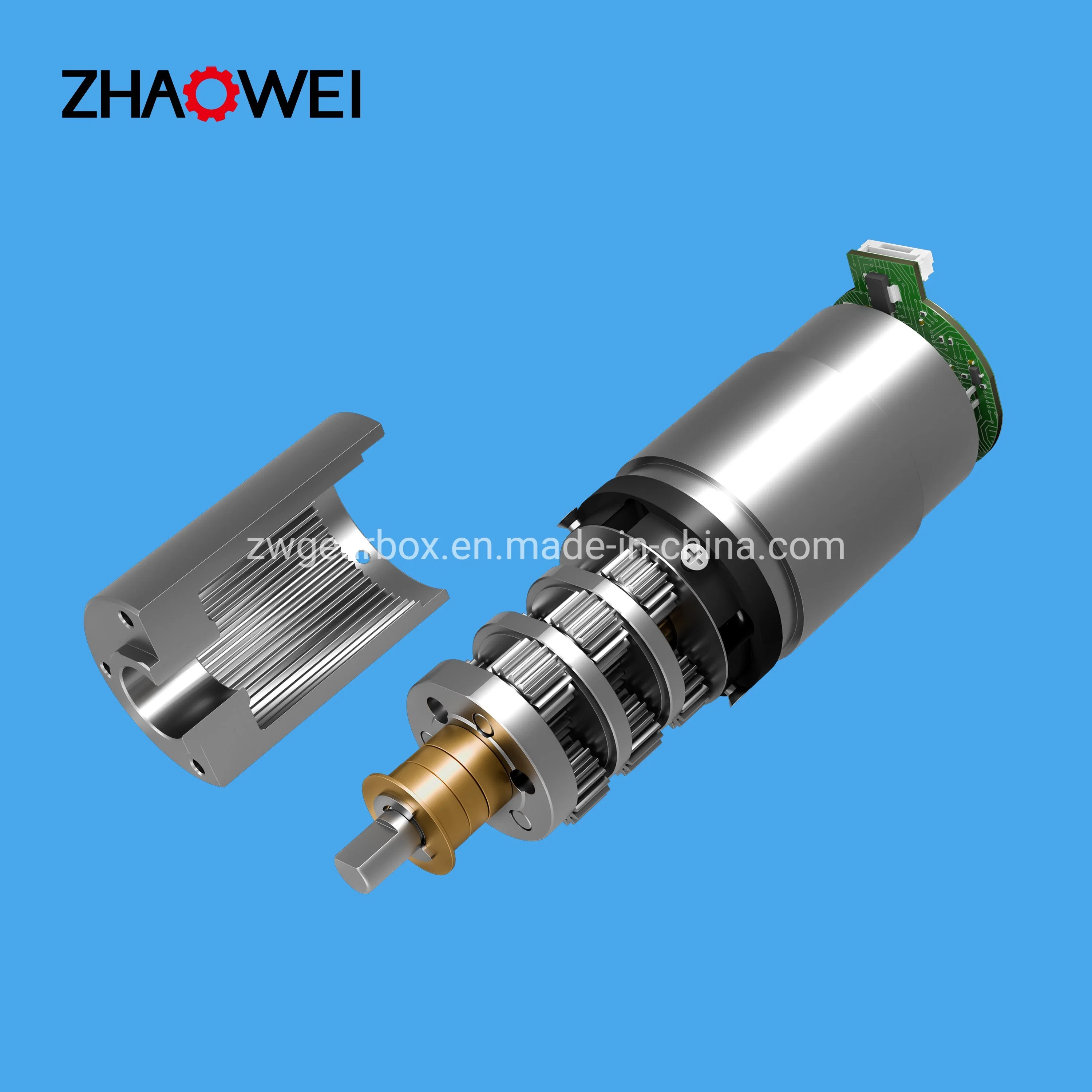 12V Low Rpm Small DC Gear Motor with Gearbox