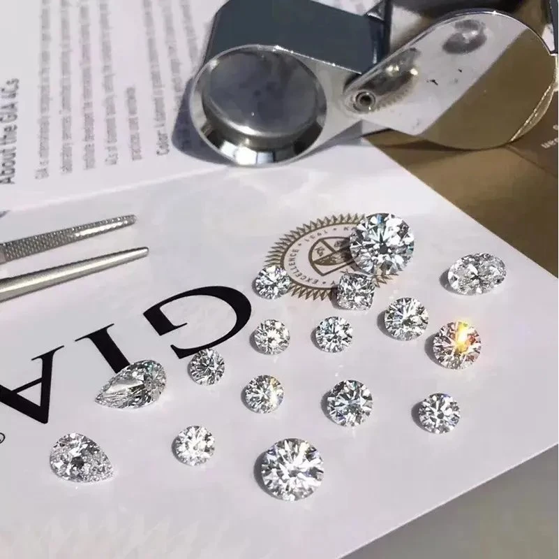Оптовая цена Круглые бриллианты заводская цена Cut Round Vvs1 Сертифицированные алмазные алмазы Natural
