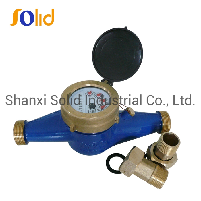 ISO 4064 Class B 15mm-50mm Multi Jet Dry Type Smart Brass Cold Water Meter