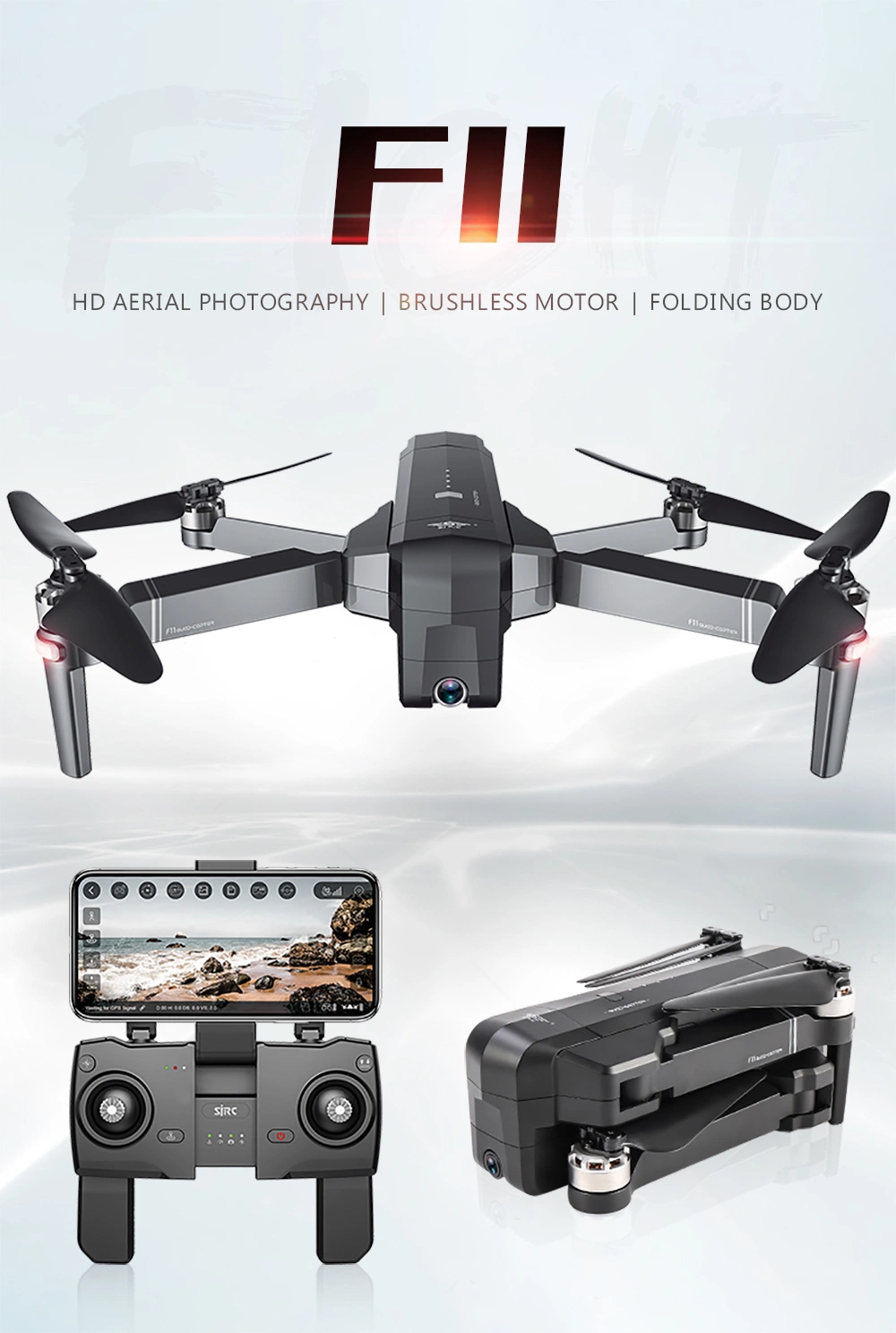 Great Quality with Good Function HD Camera Drone F11, Fanstastic Airplane