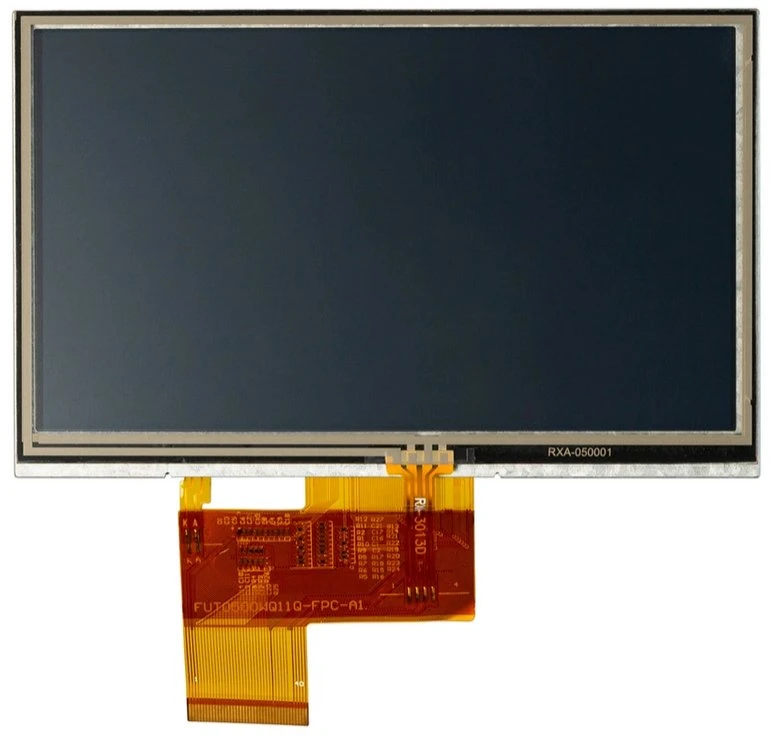 5,0 pantalla LCD TFT IPS de pantalla panorámica de pantalla LCD con Blanco 12led Negro