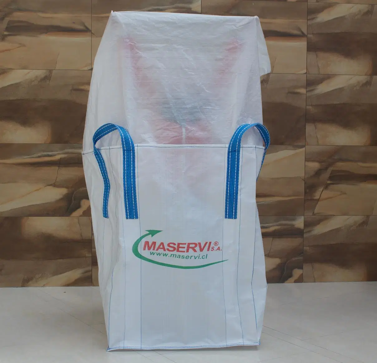 PP Super Sack Weight 2800lbs to 3200lbs Bags Hold Ceramic Pellets with Drawstring Closure