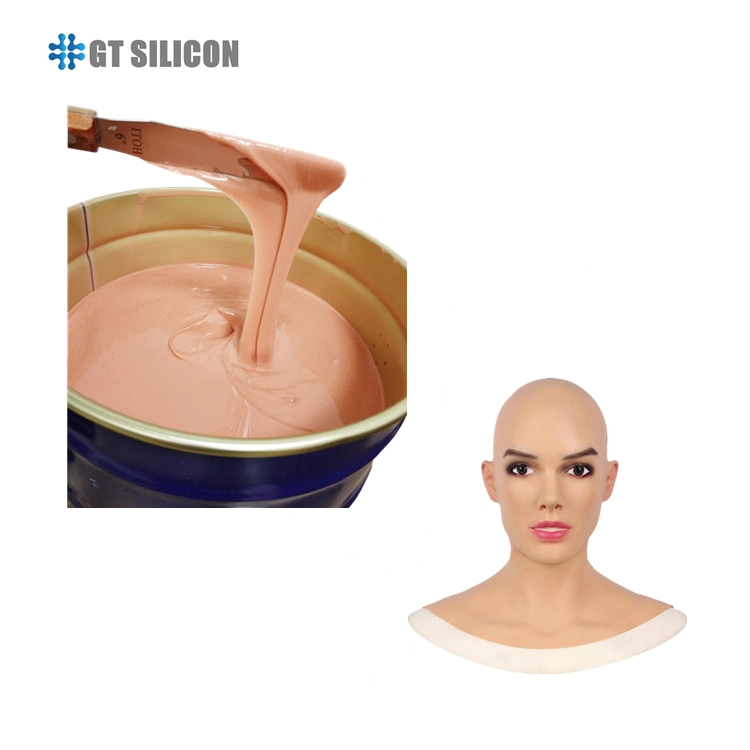 Compuesto de silicona RTV2 de silicona líquida platino segura para la piel para maquillaje de efectos especiales