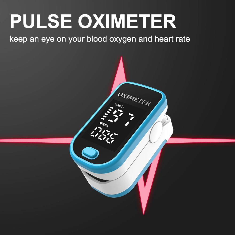 Finger Pulse Oximeter Household Fingertip Handheld Oximeter with LED Display