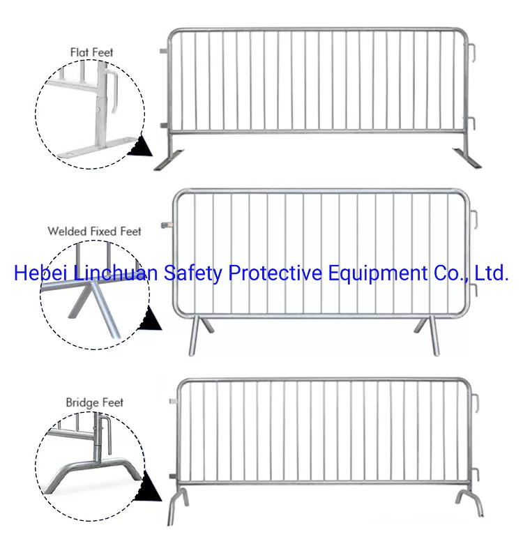 Crowd Barrier Fencing Panel 2.3 Meters for Rentals in Riyadh Saudi Arabia/ Portable Metal Crowd Control Barriers/Temporary Fence Crowd Control Barrier