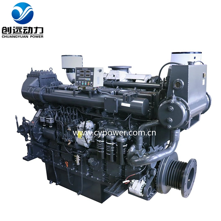 Refrigeración por agua Sdec Sc15g El Hombre Interior de la serie se utilizan los fabricantes de motores diesel marinos maquinaria para la embarcación 280-330kw