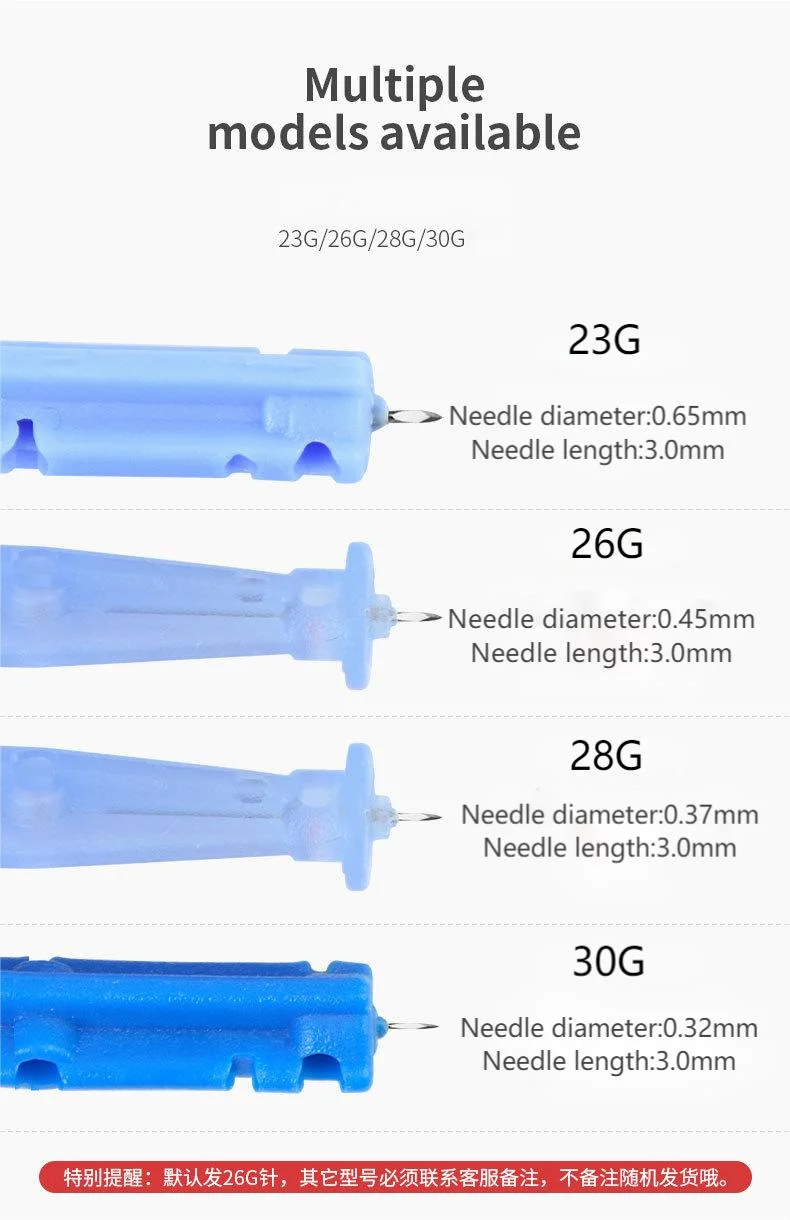 Consumíveis de laboratório médico descartáveis plástico estéril Blood Lancet Needle