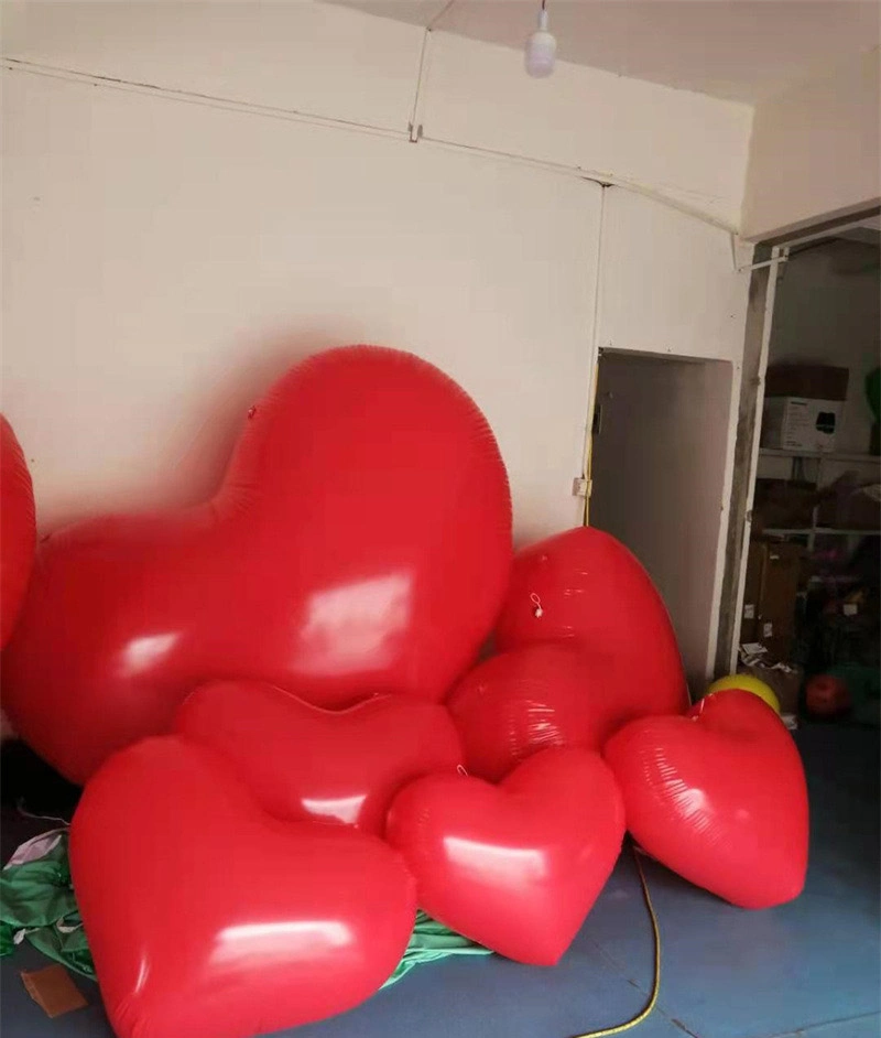 Boyi Night Lighting Heart Shaped Inflatable Heart Balloon for Decorationb322