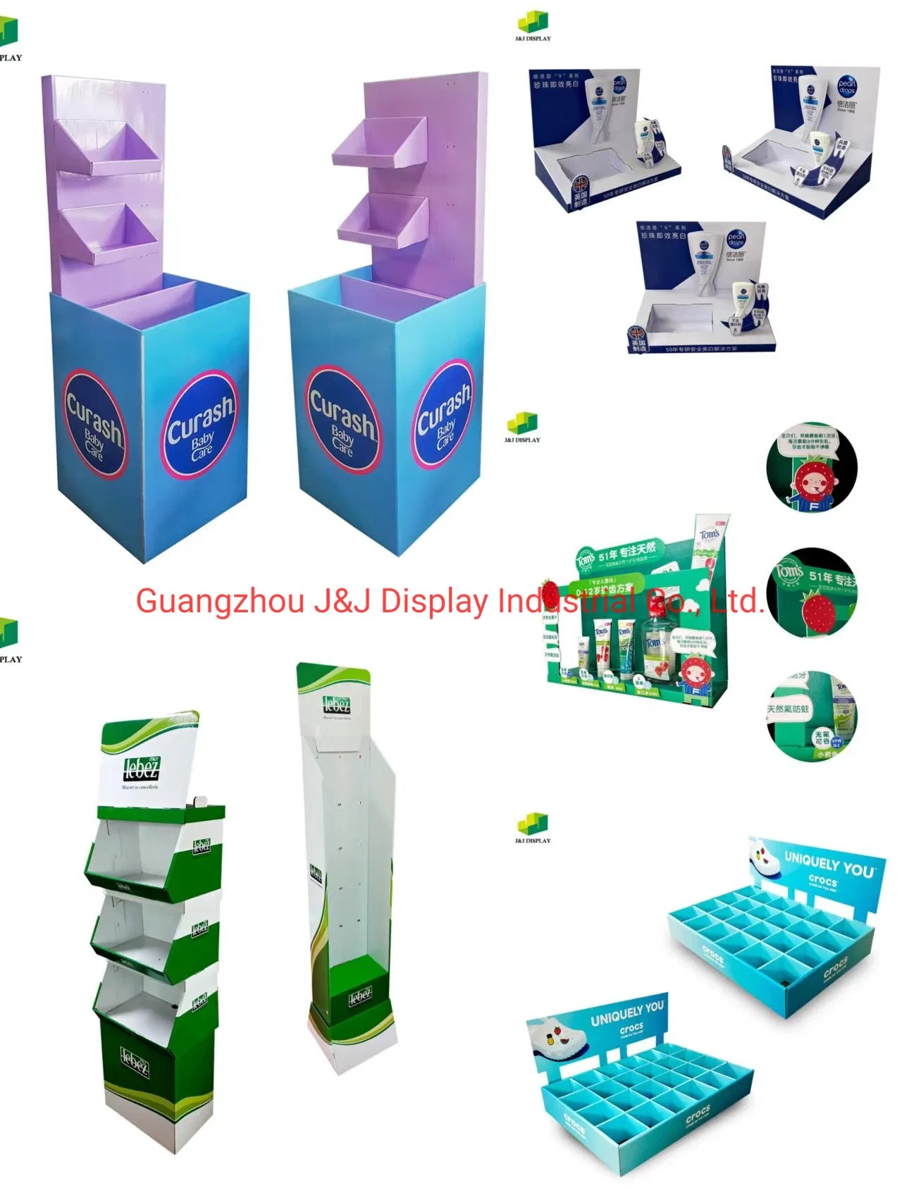 Foods Milk Powder Corrugated Paper Foldable Promotion Retail Floor Cardboard Display