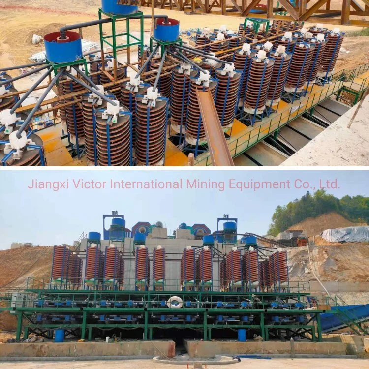 Heavy Minerals Tungsten Chrome Ilmenite Ore Refining Machine Spiral Separator