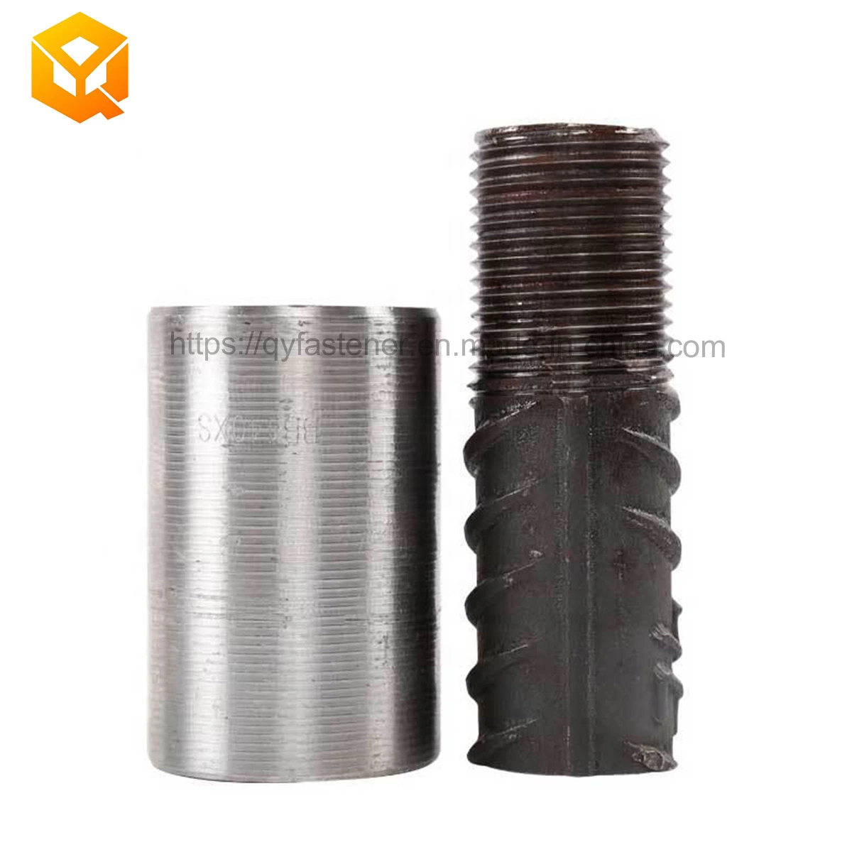 32mm 16mm 20mm Steel Bar Straight Threaded Rebar Coupler Connection Sleeve 25mm Steel Rebars Coupler