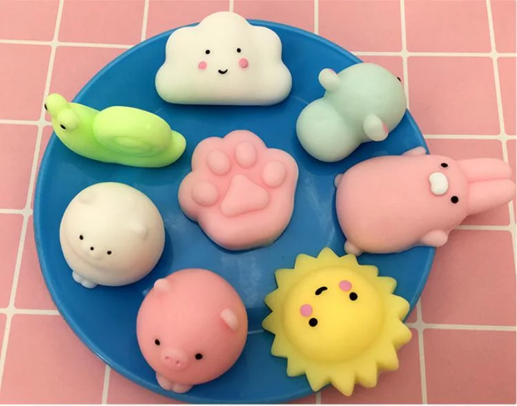 Tier Sensorische Autismus Fidget Spielzeug Jumbo Katze Spielzeug Squishy Mochi Werbeartikel Cartoon Stress Relief Mochi Squishy