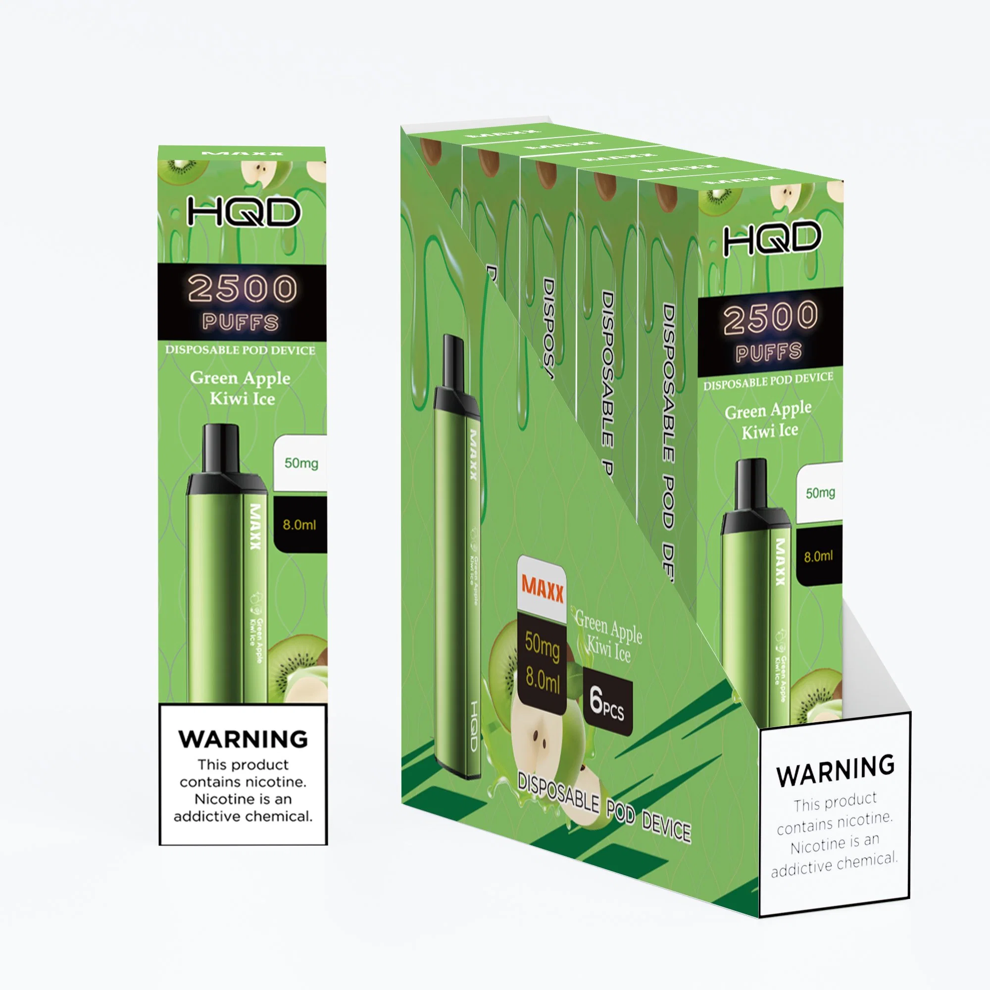 Hqd Wholesale Fumar 2500 inhalaciones Vape vaporizador eléctrico Pen Shenzhen E Cigarrillo electrónico