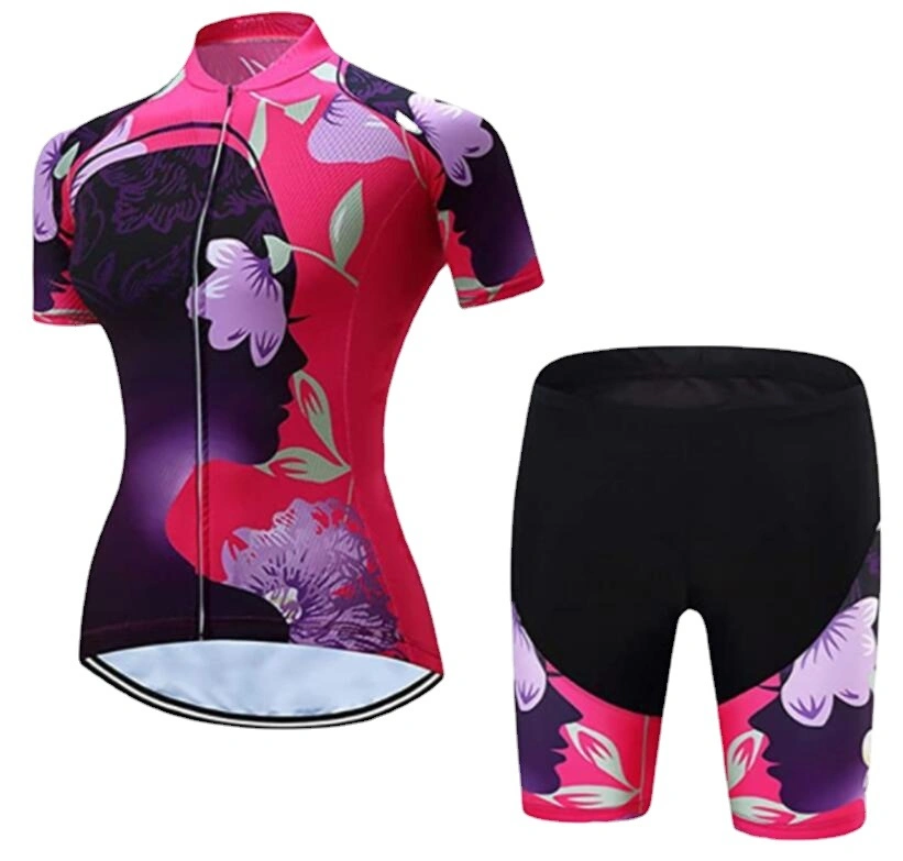 Ropa de ciclismo conjunto de manga corta Verano Camiseta corta para mujer Camiseta de ciclismo up Air