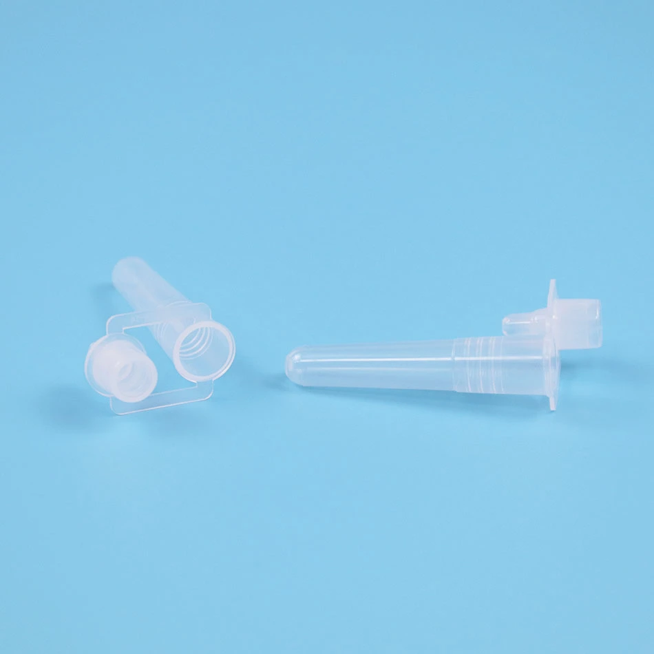 المختبر الطبي يمكن التخلص منه جمع العينات شبه الشفافة كشف البلاستيك كشف وكيل عينة المستضد جمع الحمض النووي للأنبوب الاستخراج/الحمض النووي الرايبوزي