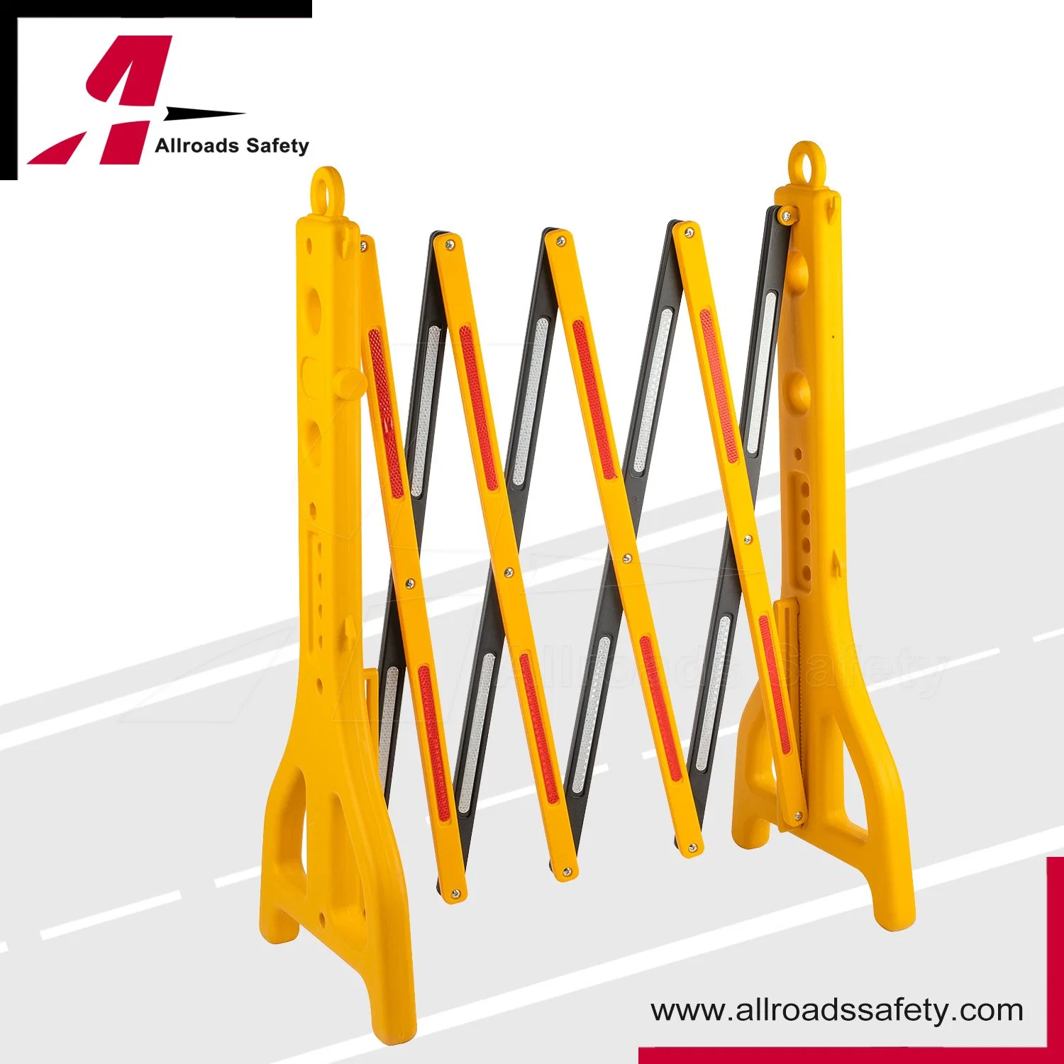 Plástico ampliable Portable Road Traffic Safety Barricade