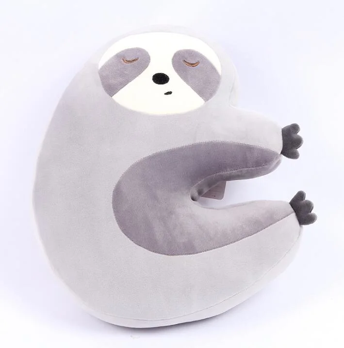 Creative Custom Soft Dolls Cute Grey Cuddly with Plush Sloth Stuffed Animal Toy