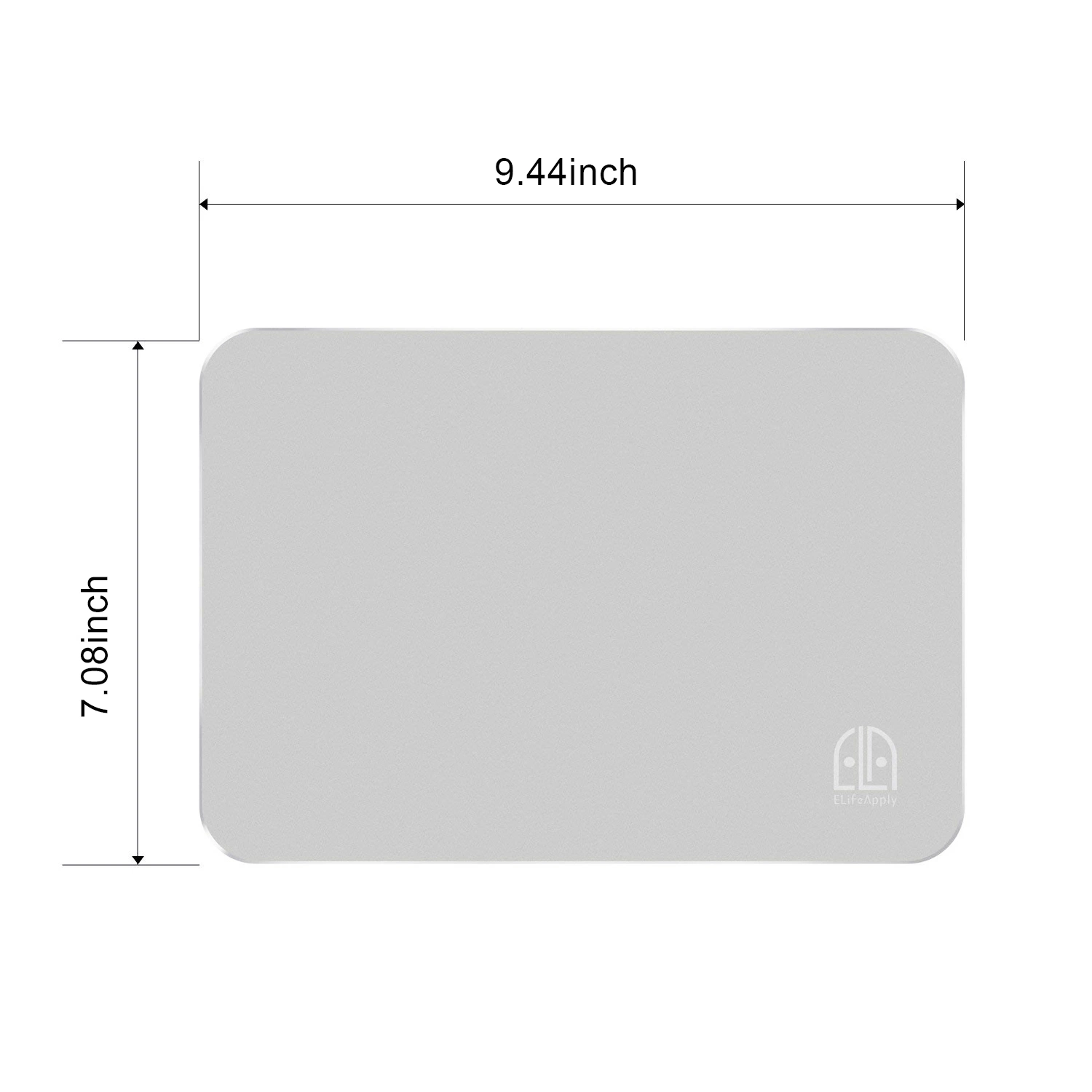 Tapis de souris en alliage d'aluminium 2020 pour ordinateur portable Logo personnalisé accepté