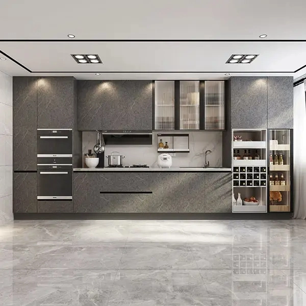 XY entrega rápida American Custom Modular Modern Design Home Kitchen Armário de cozinha para móveis