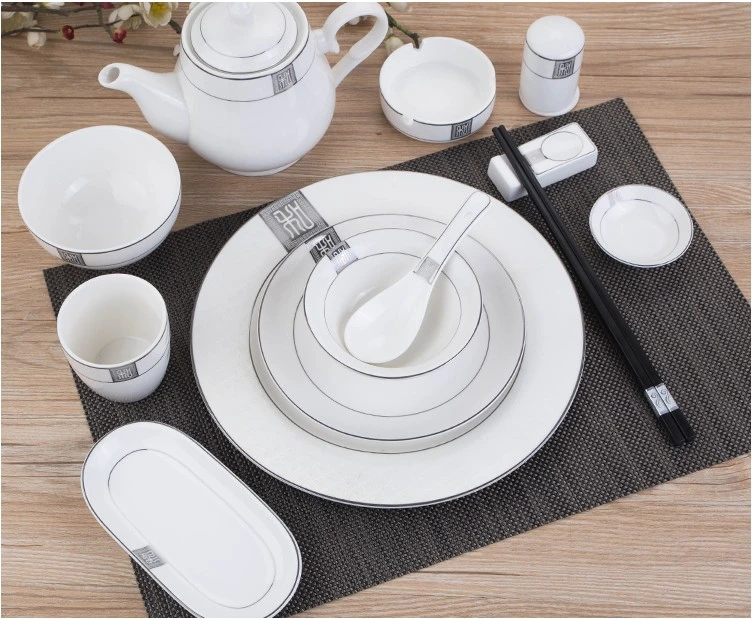 Wholesale High-End Hotel Bone China Tableware Can Be Designed and Processed