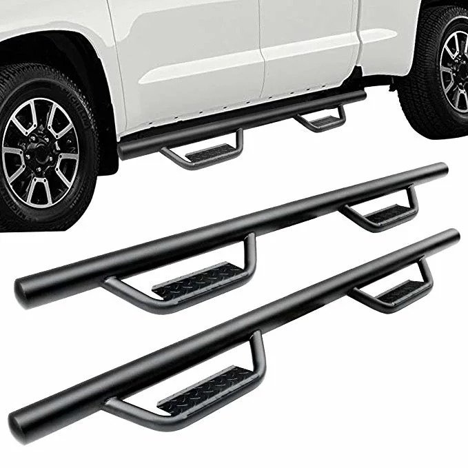 3inch Black Iron Steel Car Accessories Side Bar Fortoyota Tundra Double Cab