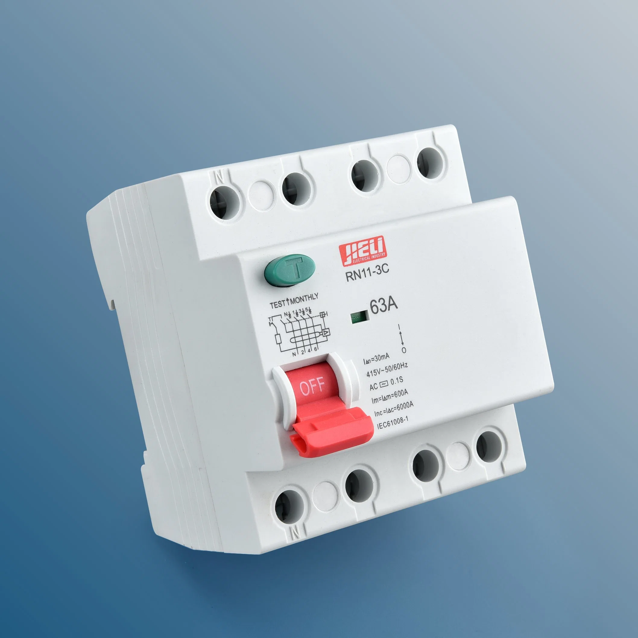 Jieli Scm Electromagnetic Type 2p 40A Residual Current Circuit Breakers