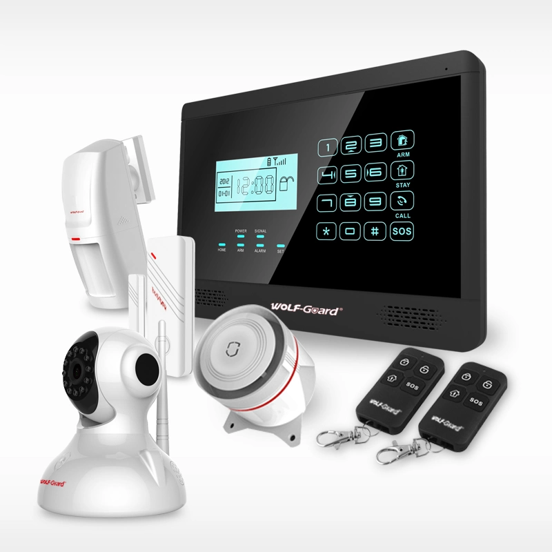 Mobile APP! Android y Ios &amp; Google Play Store de productos de seguridad! Alarma inalámbrica con display LCD y Touchkeypad