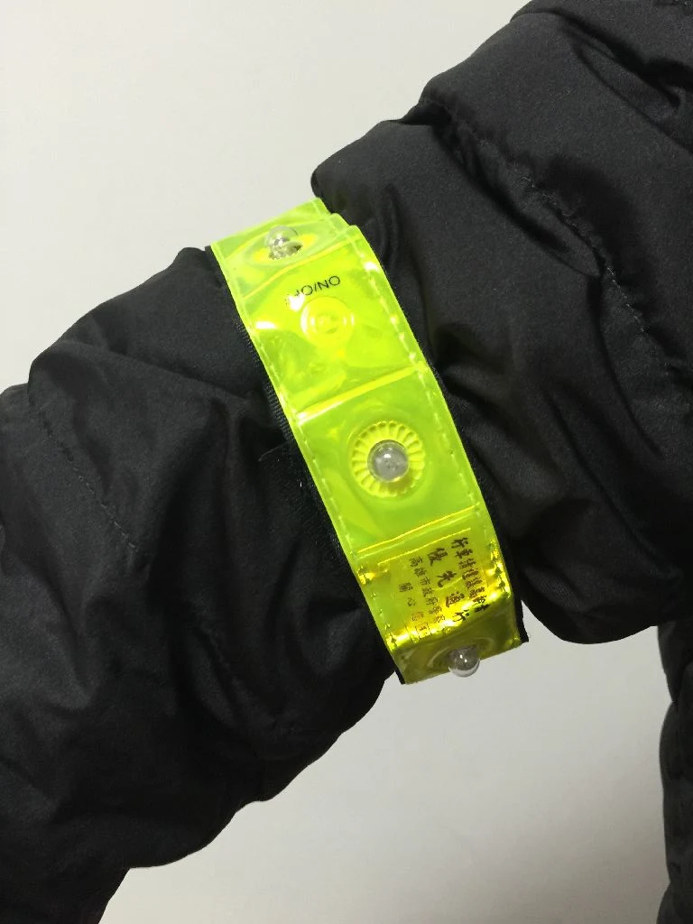 Banda de seguridad de brazo de LED reflectante para la banda de destello de carrera nocturna