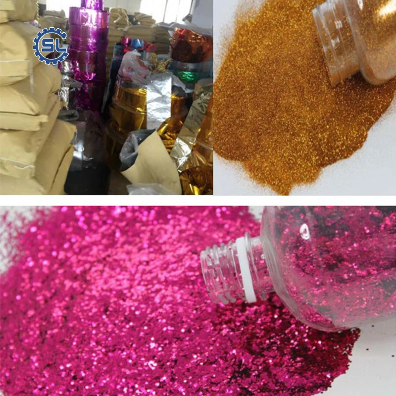 Glitter Powder Making Machine for Makeup Industry Nail Glitter