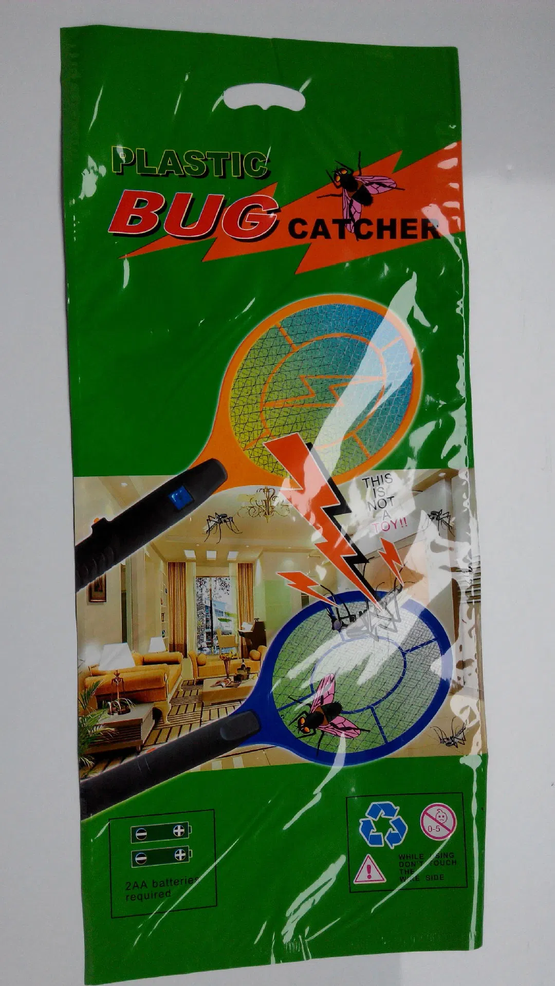 La mano raqueta Swatter eléctrico Home jardín el control de plagas Insectos Bug Bat Wasp Zapper volar Killer