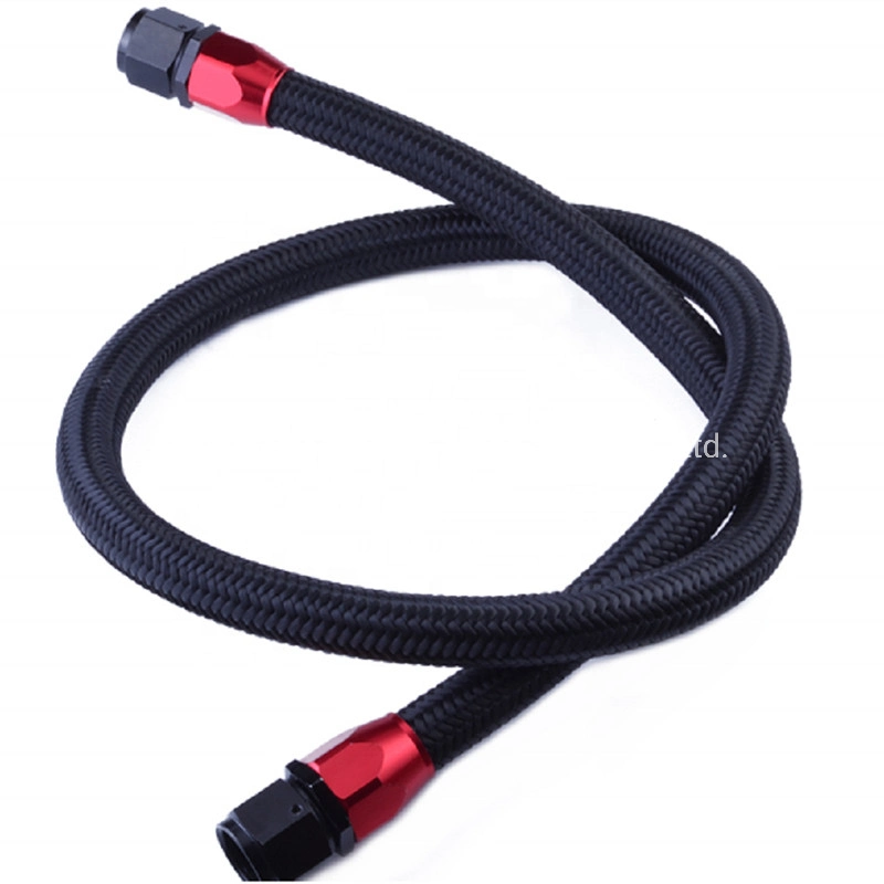 SAE J1532 Oil Cooler Hose Nylon Braided Synthetic CPE Rubber Tube 304 Stainless Steel Auto Motorcycle High Pressure Hydraulic